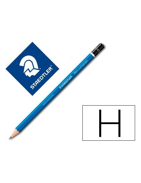 LAPICES DE GRAFITO STAEDTLER MARS LUMOGRAPH 100 H UNIDAD