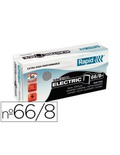 GRAPAS RAPID N. 66/8+ GALVANIZADAS SUPER STRONG CAJA DE 5000 UNIDADES