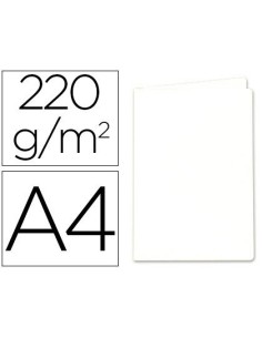 SUBCARPETA CARTULINA EXACOMPTA DIN A4 BLANCA 220 GR
