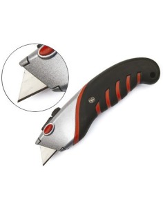 CUTER Q-CONNECT SX1500 METALICO ANCHO NEGRO Y ROJO CON MANGO DE PLASTICO