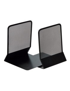 APOYALIBROS METALICO Q-CONNECT KF15098 REJILLA NEGRO JUEGO 165X152X135 MM