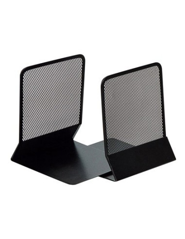 APOYALIBROS METALICO Q-CONNECT KF15098 REJILLA NEGRO JUEGO 165X152X135 MM