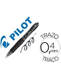 BOLIGRAFO PILOT G-2 PIXIE NEGRO TINTA GEL RETRACTIL SUJECION DE CAUCHO