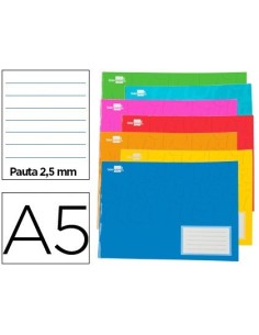 LIBRETA LIDERPAPEL SMART A5 APAISADA 32H 60G/M2 PAUTA 2,5 MM CON MARGEN