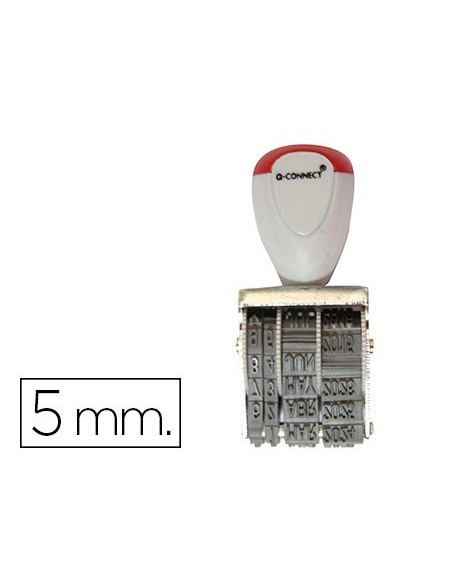 FECHADOR Q-CONNECT CON BANDA INCLUIDA DIA-MES-AÑO 5MM