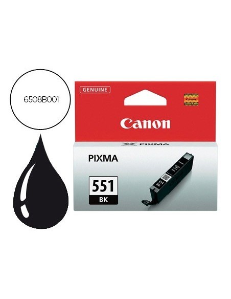 INK-JET CANON 551 PIXMA MG5450 / IP7250 / MG6350 NEGRO 7 ML