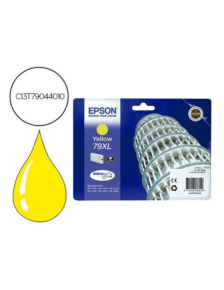 INK-JET EPSON 79XL 900P WF 4630 / 4640 / 5110 / 5620 / 5690 / 5690 AMARILLO -2.000 PAG-