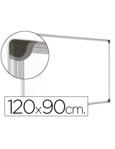 PIZARRA BLANCA BI-OFFICE MAGNETICA MAYA W CERAMICA VITRIFICADA MARCO DE ALUMINIO 120 X 90 CM CON BANDEJA PARA