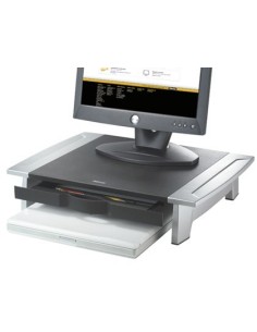 SOPORTE FELLOWES PARA MONITOR TFT OFFICE SUITES AJUSTABLE EN ALTURA CON BANDEJA 100/150X500X364 MM MM COLOR