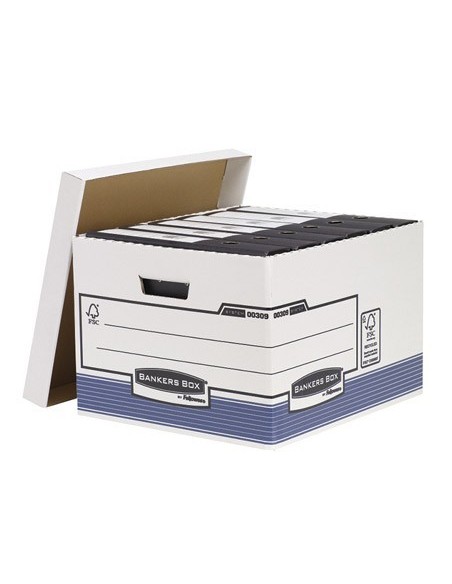 CAJON FELLOWES CARTON RECICLADO PARA ALMACENAMIENTO DE ARCHIVO CAPACIDAD 4 CAJAS DE ARCHIVO TAMAÑO FOLIO