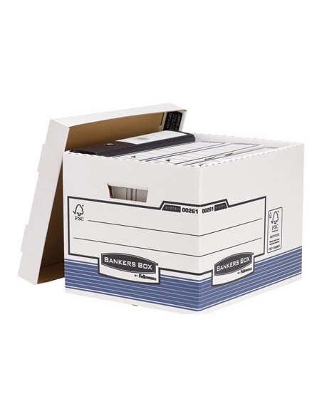 CAJON FELLOWES CARTON RECICLADO PARA ALMACENAMIENTO DE ARCHIVO CAPACIDAD 4 CAJAS DE ARCHIVO TAMAÑO DIN A4