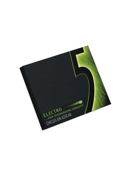 CHICLE FIVE SABOR HIERBABUENA ESTUCHE DE 12 CHICLES