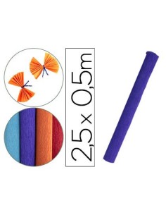 PAPEL CRESPON LIDERPAPEL ROLLO DE 50 CM X 2,5 M 85G/M2 AZUL