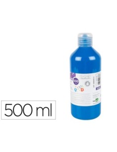 PINTURA DEDOS LIDERPAPEL BOTELLA DE 500 ML AZUL