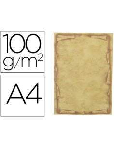 PAPEL PERGAMINO LIDERPAPEL DIN A4 ORLA PAPIRO 100 G/M2 PAQUETE DE 12 HOJAS