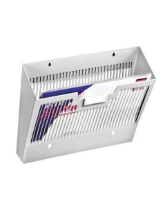 EXPOSITOR MURAL CEP DE PARED POLIESTIRENO REJILLA 1 COMPARTIMENTO GRIS 360X257X95 MM