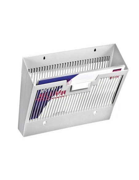 EXPOSITOR MURAL CEP DE PARED POLIESTIRENO REJILLA 1 COMPARTIMENTO GRIS 360X257X95 MM