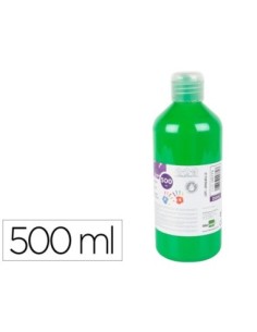 PINTURA DEDOS LIDERPAPEL BOTELLA DE 500 ML VERDE
