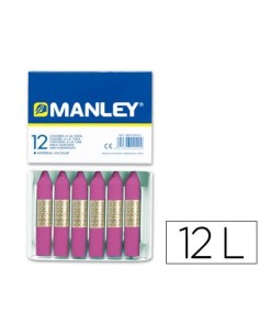 LAPICES CERA MANLEY UNICOLOR LILA N.39 CAJA DE 12 UNIDADES