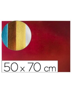 GOMA EVA LIDERPAPEL 50X70 CM ESPESOR 2 MM METALIZADA ROJO