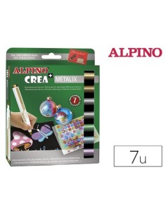 ROTULADOR ALPINO CREA METALIX CAJA DE 7 COLORES SURTIDOS