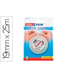 CINTA ADHESIVA TESAFILM SIN TIJERAS 25 MT X 19 MM