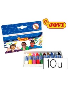 BARRA MAQUILLAJE JOVI CAJA DE 10 COLORES SURTIDOS