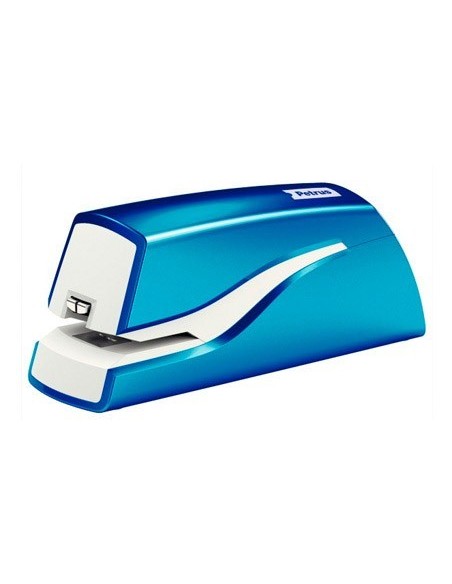 GRAPADORA PETRUS ELECTRICA E-310 WOW AZUL METALIZADO CAPACIDAD 12 HOJAS USA GRAPA N. 10