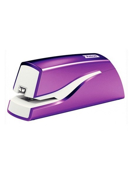 GRAPADORA PETRUS ELECTRICA E-310 WOW VIOLETA METALIZADO CAPACIDAD 12 HOJAS USA GRAPA N. 10