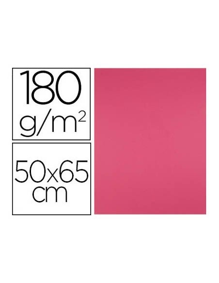 CARTULINA LIDERPAPEL 50X65 CM 180G/M2 FUCSIA PAQUETE DE 25