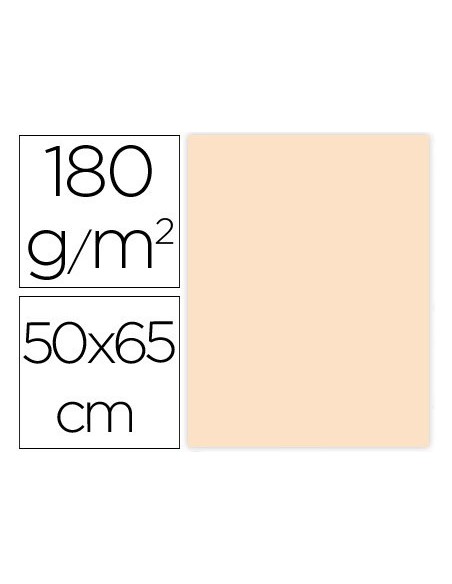 CARTULINA LIDERPAPEL 50X65 CM 180G/M2 SEPIA PAQUETE DE 25