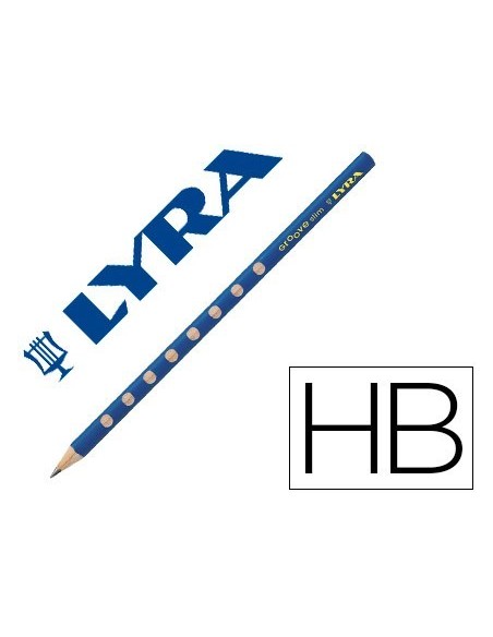 LAPICES DE GRAFITO LYRA GROOVE SLIM MINA HB
