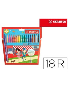 ROTULADOR STABILO POWER CAJA DE 18 UNIDADES COLORES SURTIDOS