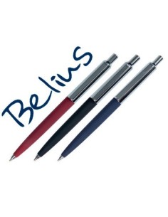 BOLIGRAFO BELIUS ATOM RETRACTIL 1,0 MM TINTA AZUL COLORES SURTIDOS