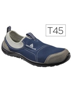 ZAPATOS DE SEGURIDAD DELTAPLUS DE POLIESTER Y ALGODON CON PLANTILLA Y PUNTERA - COLOR AZUL MARINO TALLA 45