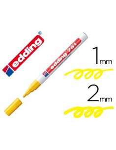 ROTULADOR EDDING PUNTA FIBRA 751 AMARILLO PUNTA REDONDA 1-2 MM