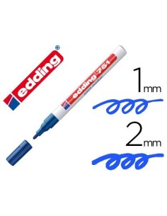 ROTULADOR EDDING PUNTA FIBRA 751 AZUL PUNTA REDONDA 1-2 MM