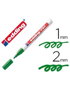 ROTULADOR EDDING PUNTA FIBRA 751 VERDE PUNTA REDONDA 1-2 MM