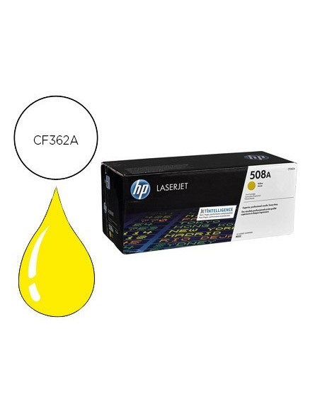 TONER HP 508A LASERJET ENTERPRISE M552/553/577 AMARILLO 5.000 PAG