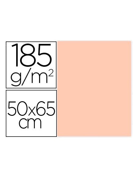 CARTULINA GUARRO CARNE 50X65 CM 185 GR