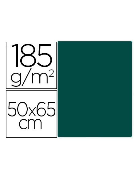 CARTULINA GUARRO VERDE SAFARI 50X65 CM 185 GR