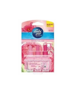 AMBIENTADOR AMBI PUR 3 VOLUTION DELICADAS FLORES ROSA RECAMBIO 21 ML