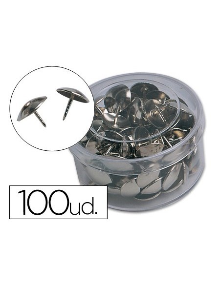 CHINCHETA LIDERPAPEL NIQUELADA CAJA DE 100 UNIDADES