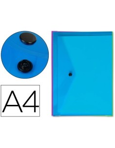 CARPETA LIDERPAPEL DOSSIER BROCHE TRANSPARENTE DIN A4 COLORES SURTIDOS PAQUETE DE 5 RETRACTILADO