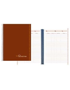 LIBRO DE RESERVAS LIDERPAPEL RESTAURANTE CON ESPIRAL DIN A480 HOJAS PAPEL 80 GR