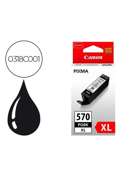 INK-JET CANON PGI-570XL PIXMA MG5750 / 6850 / 7750 NEGRO 500 PAG
