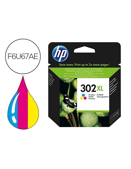 INK-JET HP 302XL ENVY 4524 / 4527 / 4528 / 4521 TRICOLOR 330 PAG