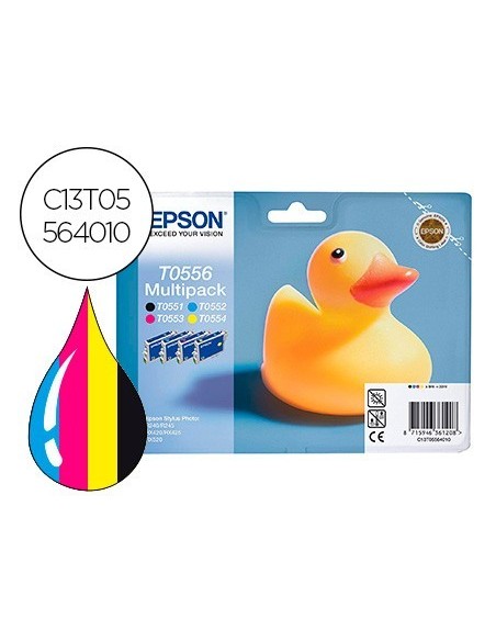 INK-JET EPSON T0556 STYLUS PHOTO RX420 PACK MULTICOLOR