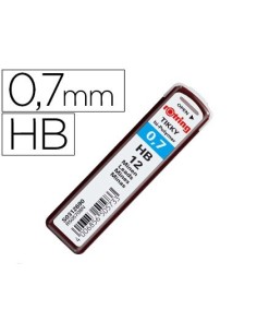 MINAS ROTRING GRAFITO 0,7 MM HB ESTUCHE DE 12 MINAS