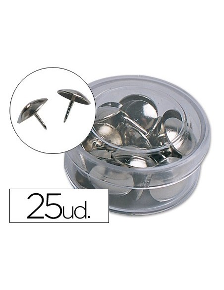 CHINCHETA LIDERPAPEL NIQUELADA CAJA DE 25 UNIDADES